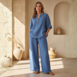 Elegant Linen Co-Ord Set for Women - Image 2