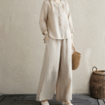 Minimal Beige Linen Co-Ord Set - Image 3